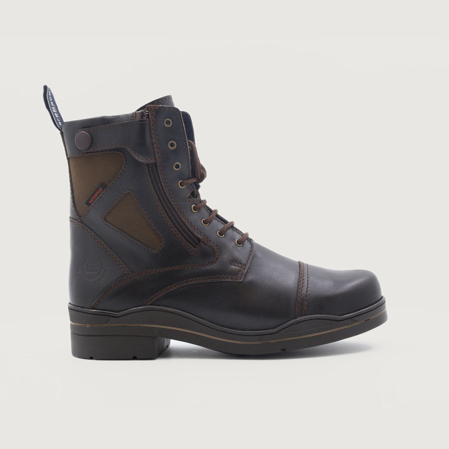 Kentucky Storm Waterproof Jodhpur Boots - Polished Brown in 360 degrees