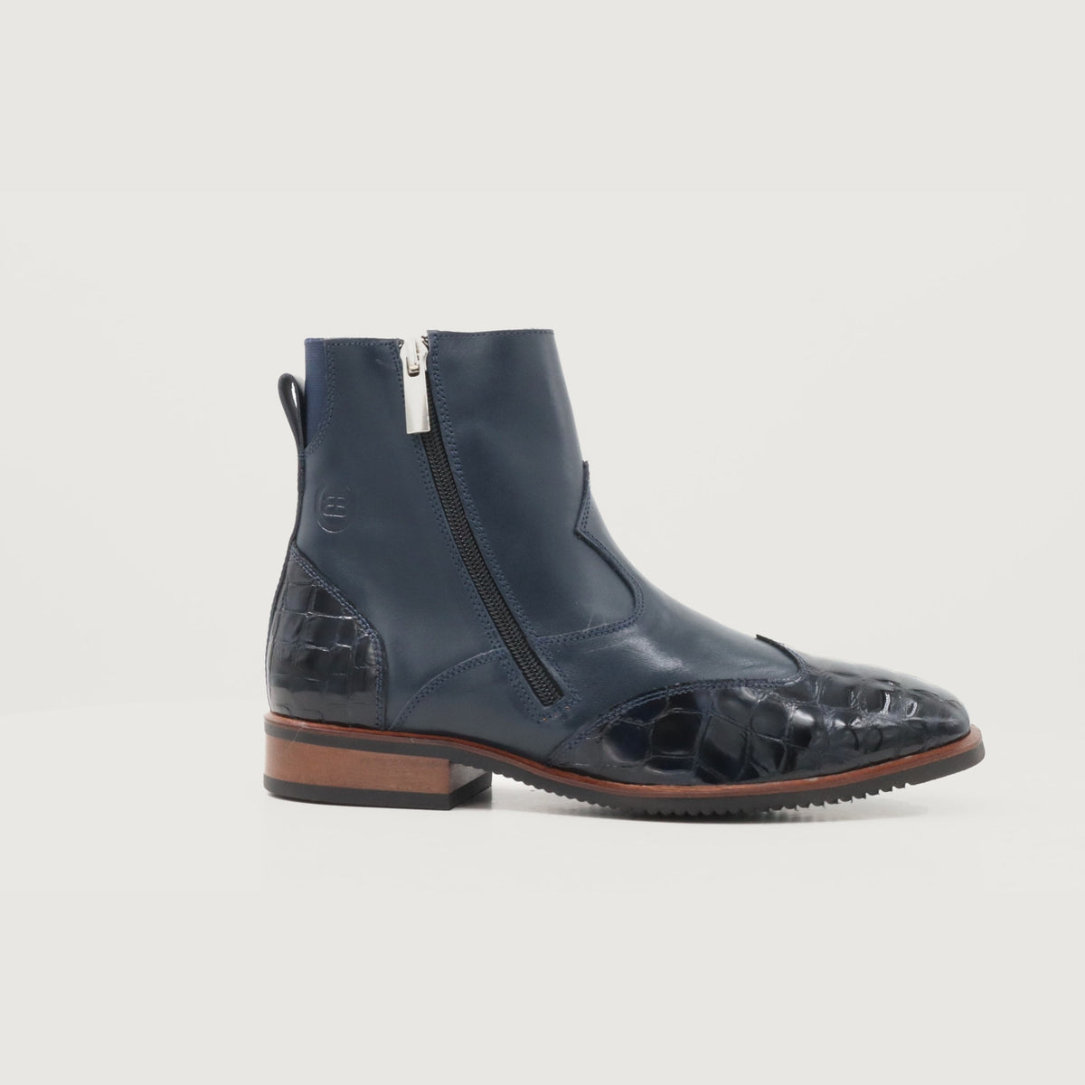 Monroe Blue Short Boot in 360 degrees