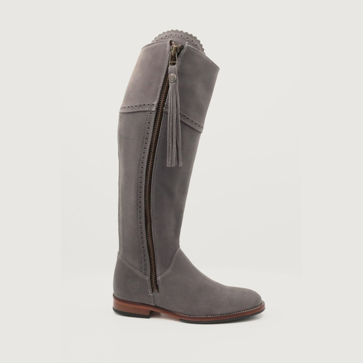 Sovereign Suede Boots with Tassel - Grey - Size 36 & Size 37 in 360 degrees