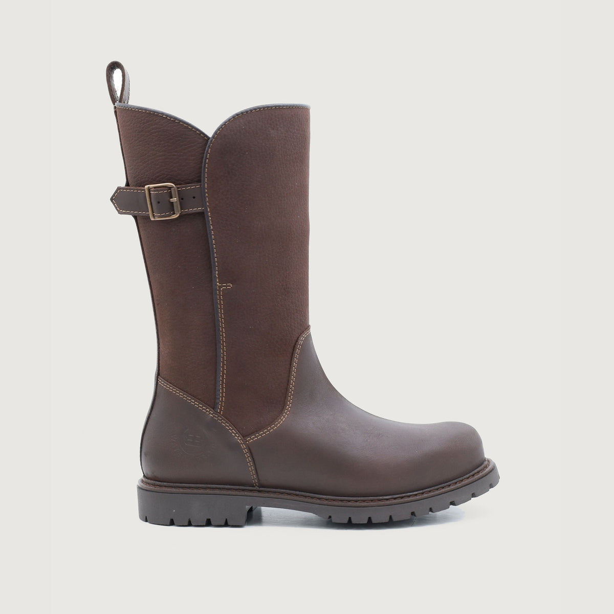 Quebec Waterproof Zip Up Mid Calf Boots - Brown in 360 degrees