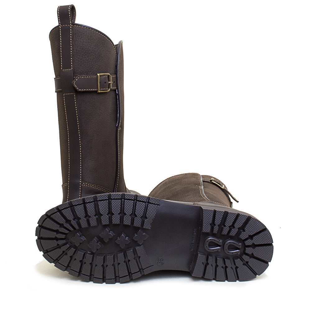 leather waterproof country boots