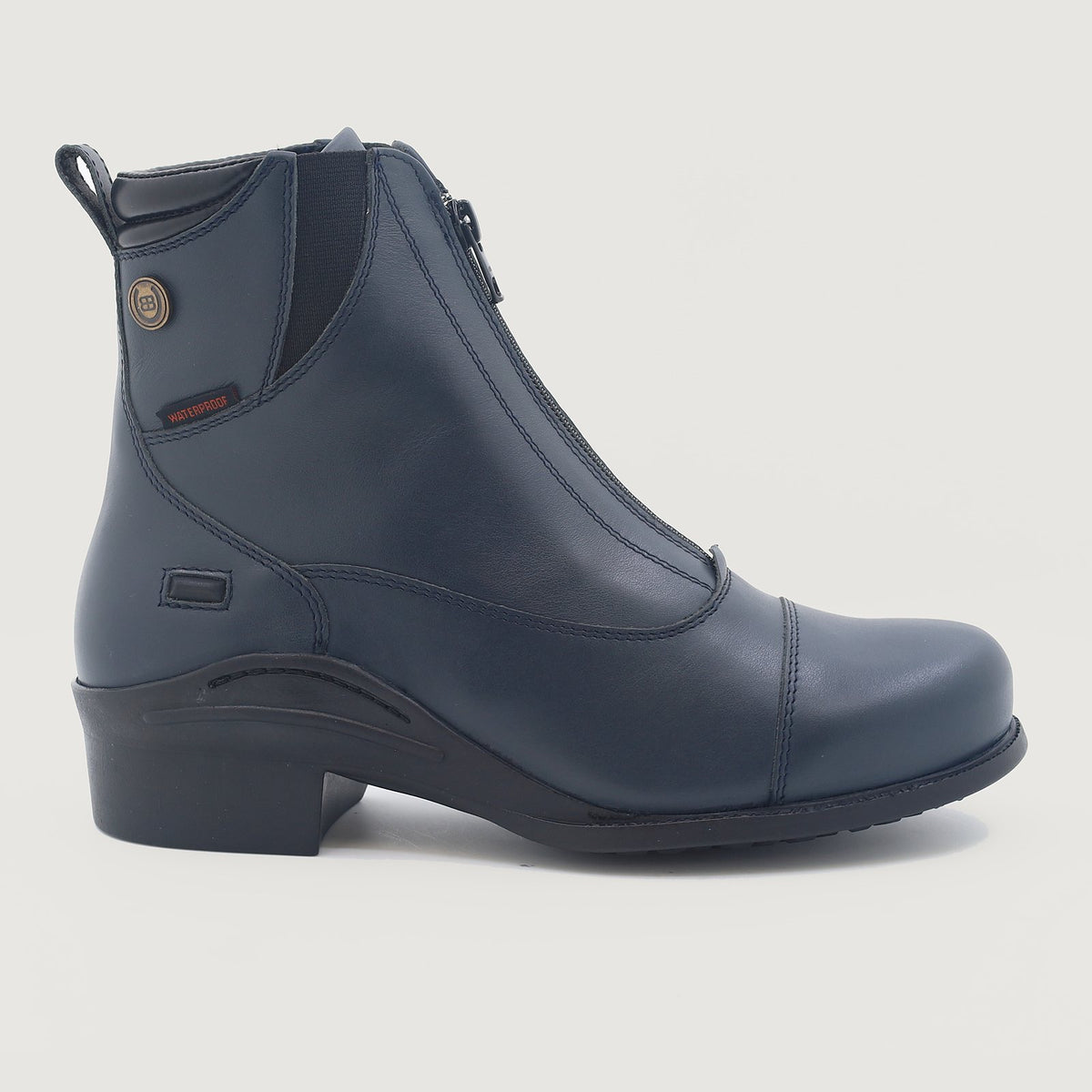 Idaho Storm Waterproof Jodhpur Riding Boots - Navy in 360 degrees