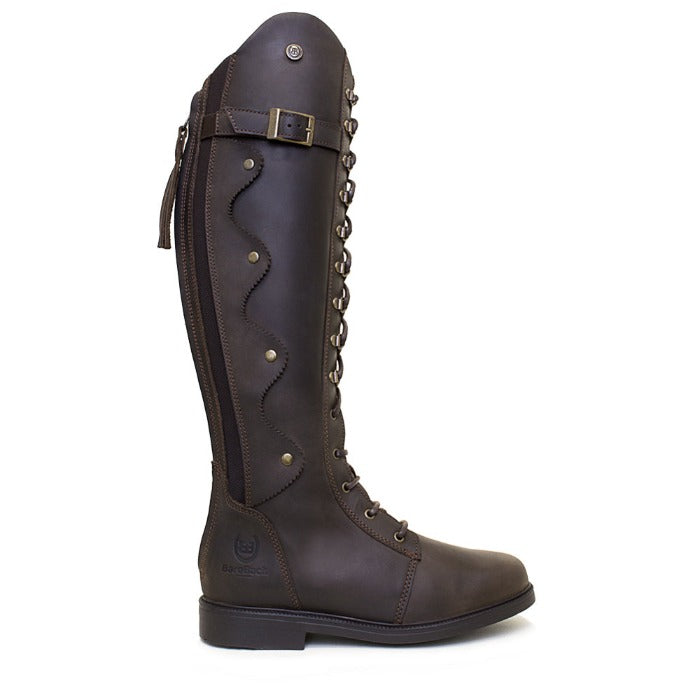 Brown lace up riding boot