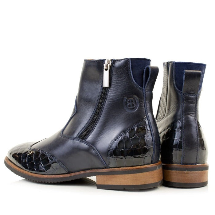 Monroe  Blue Short Boot - Bareback Footwear