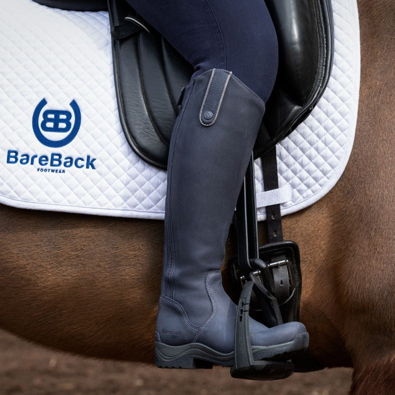 Bareback Footwear Montana Long Riding boot in blue