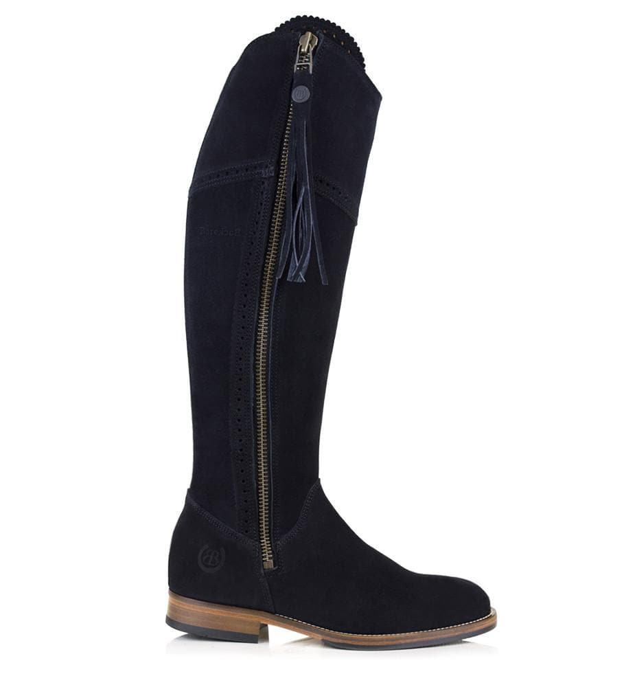 Sovereign Suede Boots with Tassel - Black - Made to Measure - Bareback Footwear