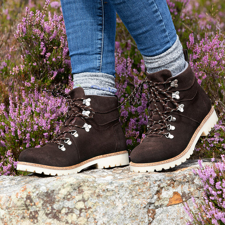 waterproof walking boots brown