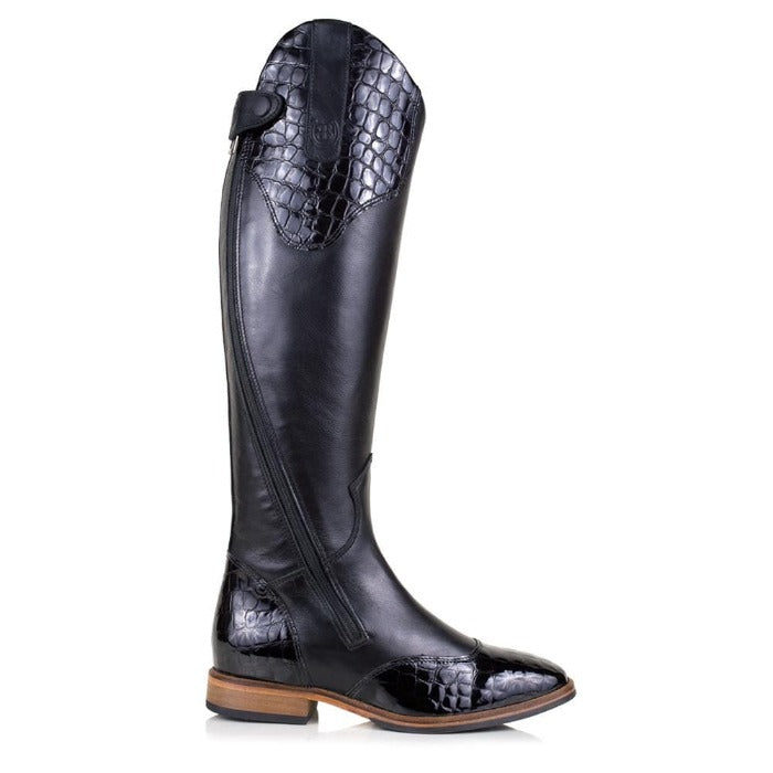 Milan Long Riding Boots - Black - Bareback Footwear