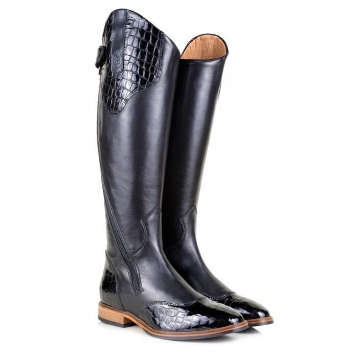 Milan Long Riding Boots - Black - Bareback Footwear