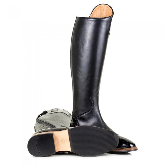 Milan Long Riding Boots - Black - Bareback Footwear