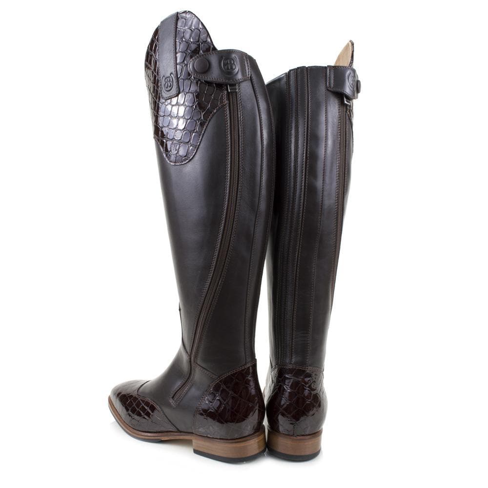 Milan Long Riding Boots - Brown - Made to Measure - Bareback Footwear