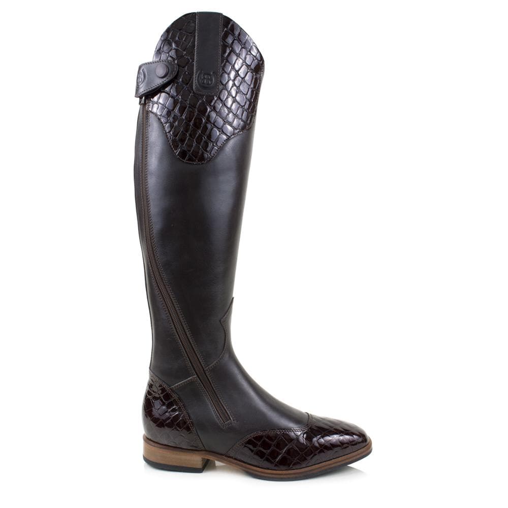 Milan Long Riding Boots - Brown - Made to Measure - Bareback Footwear