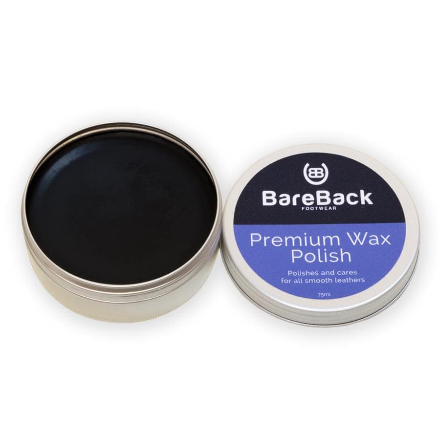 Bareback Footwear Premium Wax Polish- Available in 6 colours 50-75ML - Bareback Footwear