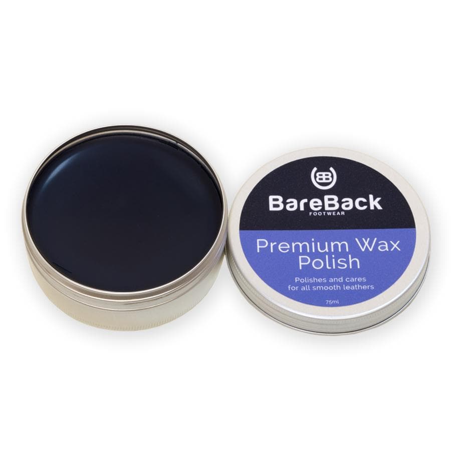 Bareback Footwear Premium Wax Polish- Available in 6 colours 50-75ML - Bareback Footwear