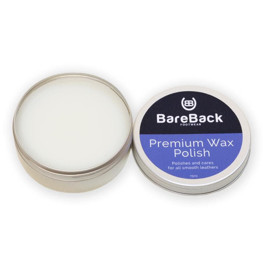 Bareback Footwear Premium Wax Polish- Available in 6 colours 50-75ML - Bareback Footwear