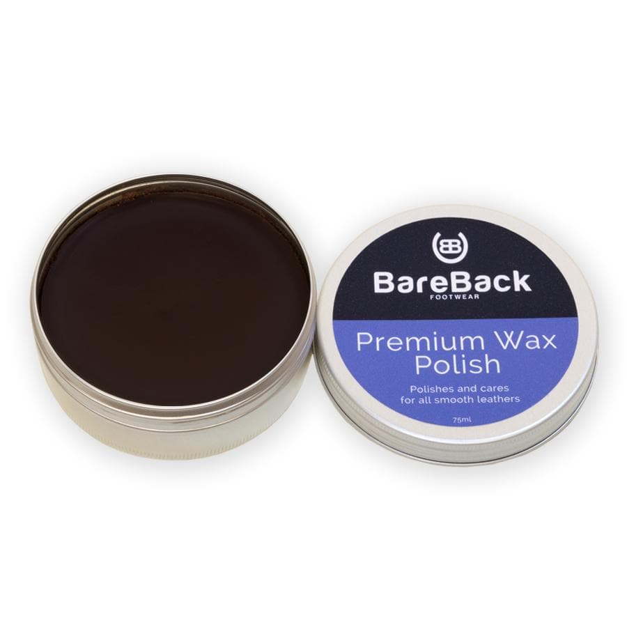 Bareback Footwear Premium Wax Polish- Available in 6 colours 50-75ML - Bareback Footwear
