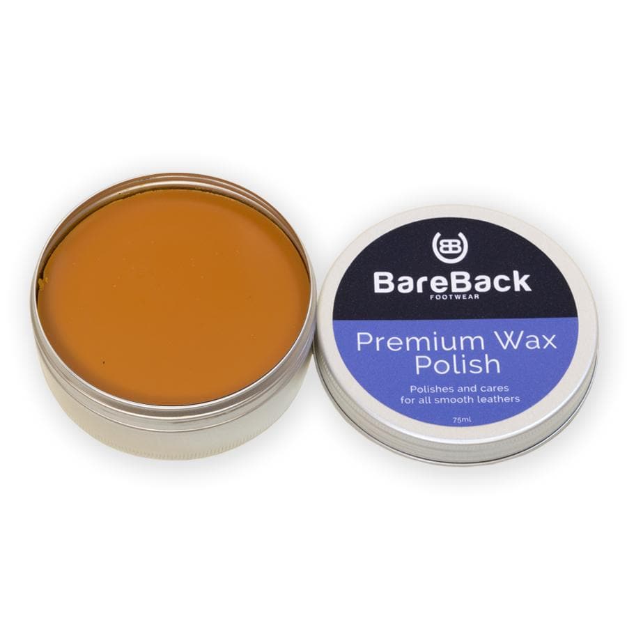 Bareback Footwear Premium Wax Polish- Available in 6 colours 50-75ML - Bareback Footwear