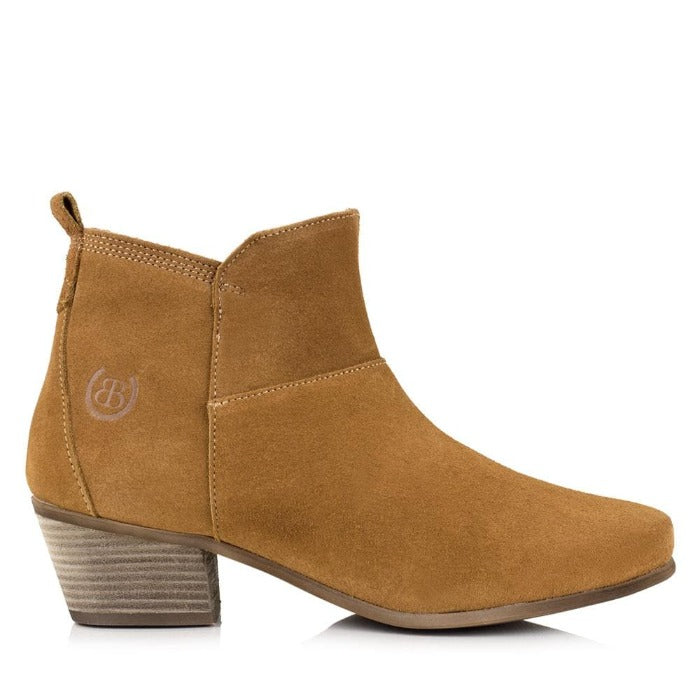 Roxy Suede Boots -Sand - Bareback Footwear