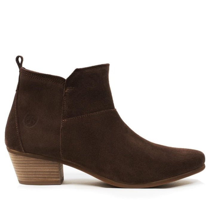 Roxy Suede Boots - Brown - Bareback Footwear