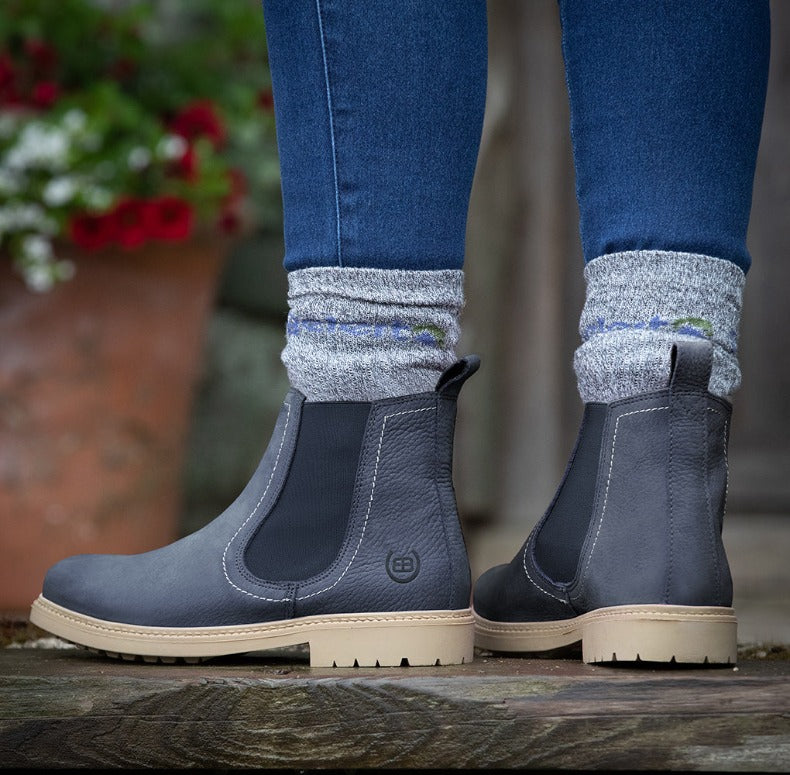 Toddy Chelsea boots in blue nubuck by Bareback Footwear