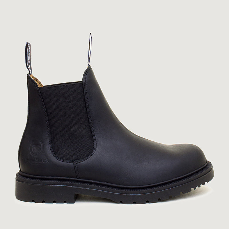 Detroit Steel Toe Cap Work Boots in Black