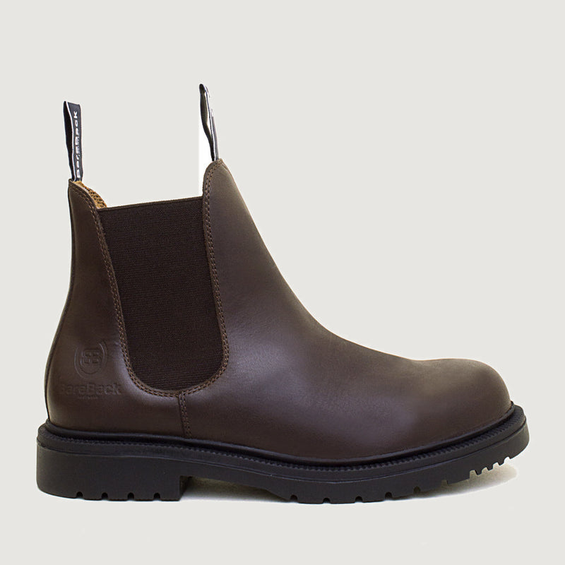 Detroit Steel Toe Cap Work Boots in Brown