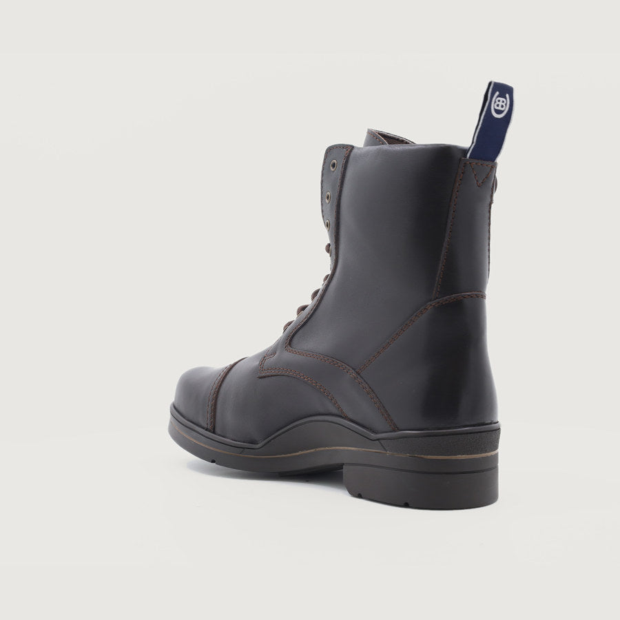 Kentucky Storm Waterproof Jodhpur Boots - Polished Brown