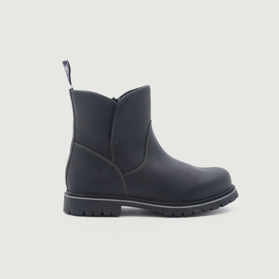 Quebec Waterproof Zip Up Ankle Boots - Black in 360 degrees