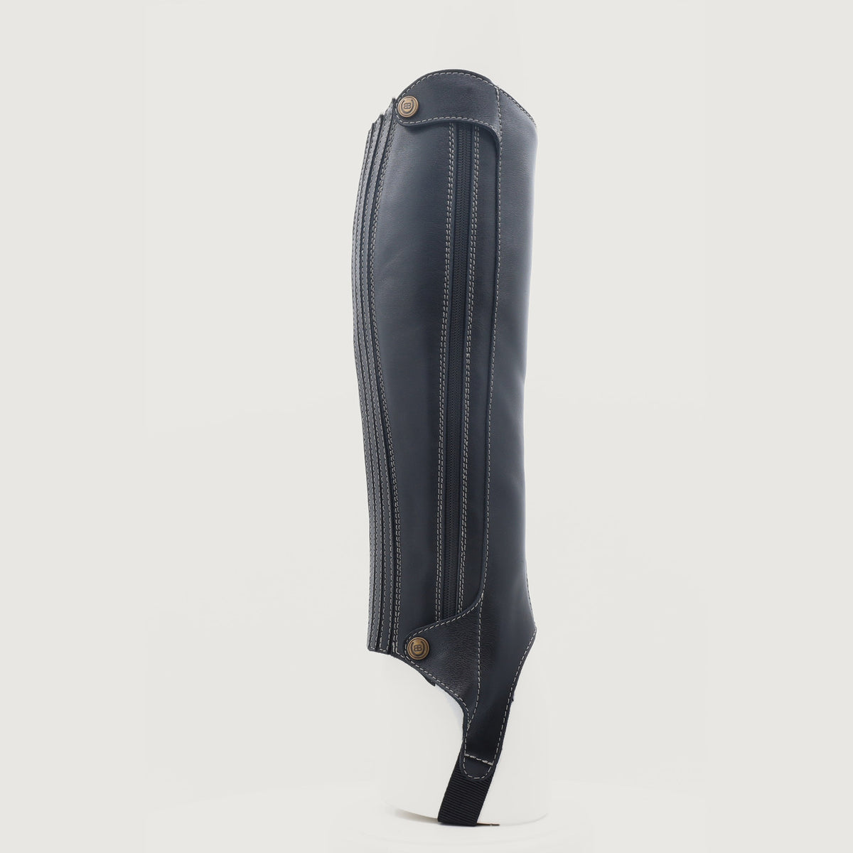 Kentucky Half-Chaps - Polished Black in 360 degrees