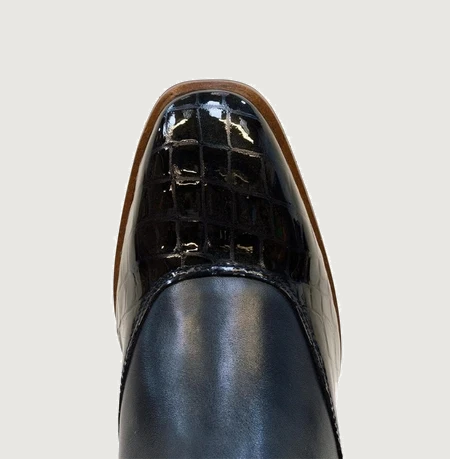 Bareback Milan long dress riding boots in blue (image 5)