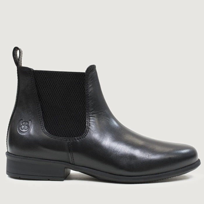 Bareback Ohio jodhpur boots in black leather