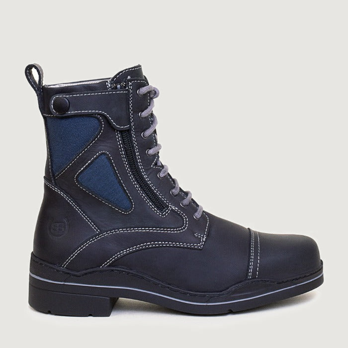 Bareback Kentucky jodhpur riding boots in navy leather