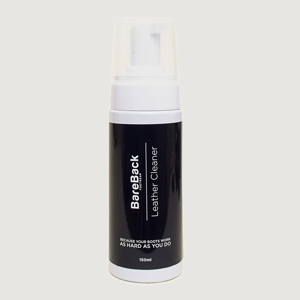 Bareback Footwear leather cleaner bottle