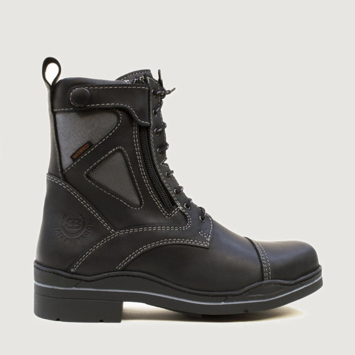Bareback Kentucky Storm waterproof jodhpur boots in black leather
