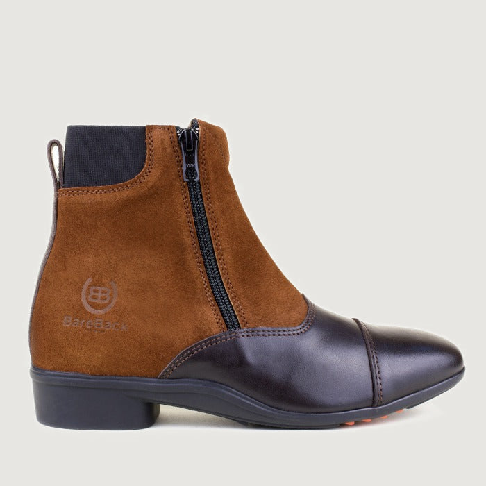 Bareback Pasadena suede jodhpur boots in caramel