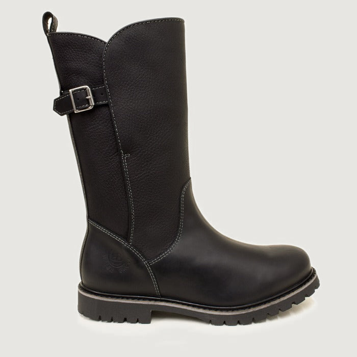 Bareback Quebec waterproof mid-calf boots in black leather