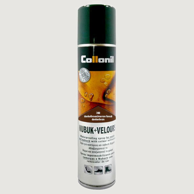 Nubuck and velour spray in dark brown, 200ml can