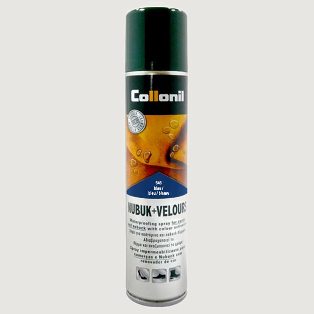 Nubuck and velour spray in navy blue, 200ml can