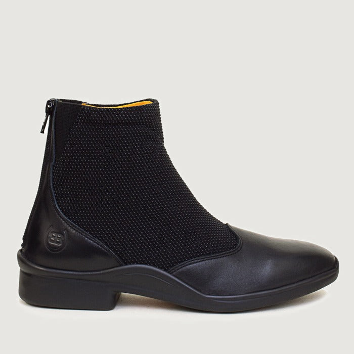 Bareback Pinto jodhpur boots in black leather