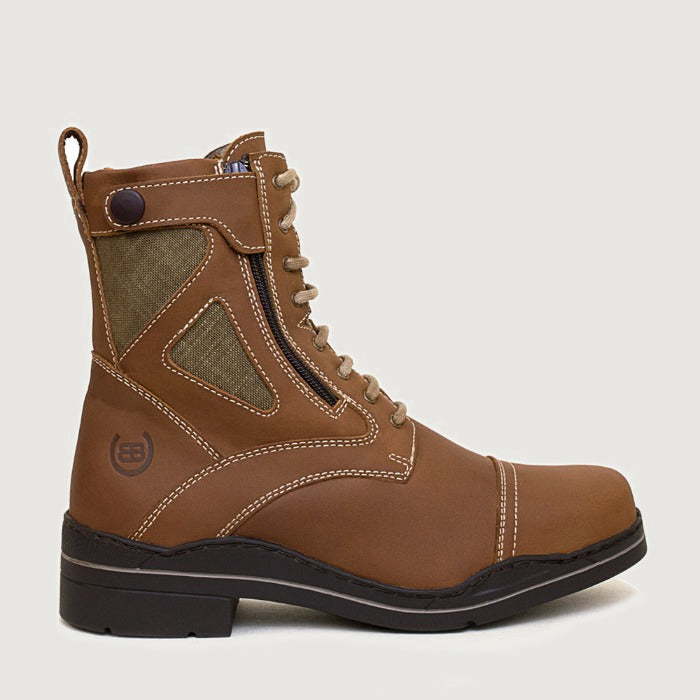 Bareback Kentucky jodhpur riding boots in havana leather