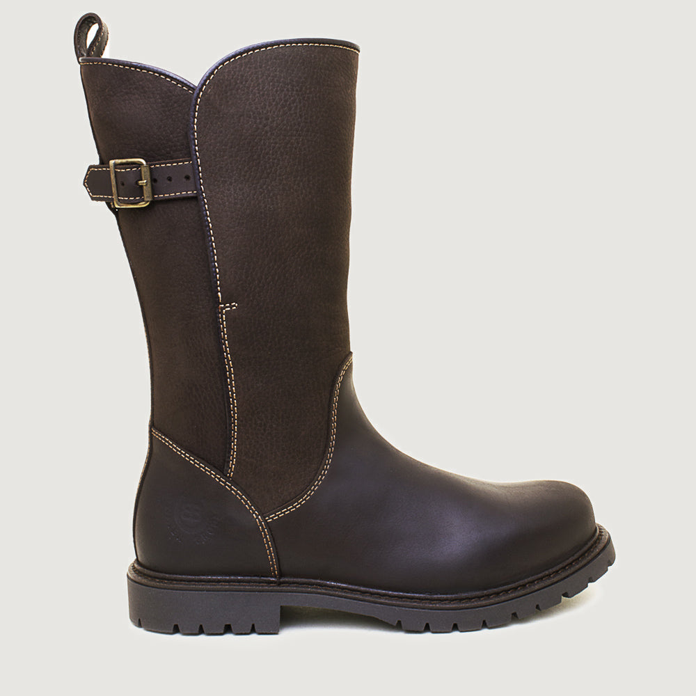 Bareback Quebec waterproof mid-calf boots in brown leather