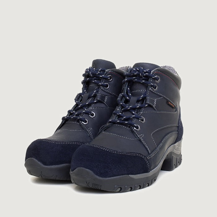 Bareback Blair Storm waterproof boots in navy, front view of the pair