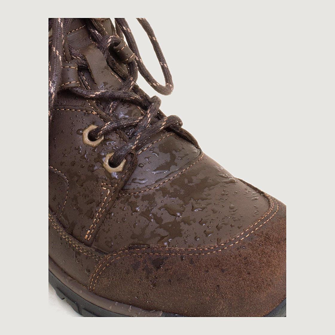 Bareback Blair Storm waterproof jodhpur boots in brown leather, side view