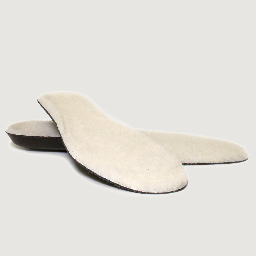 Bareback natural white wool lined boot insoles