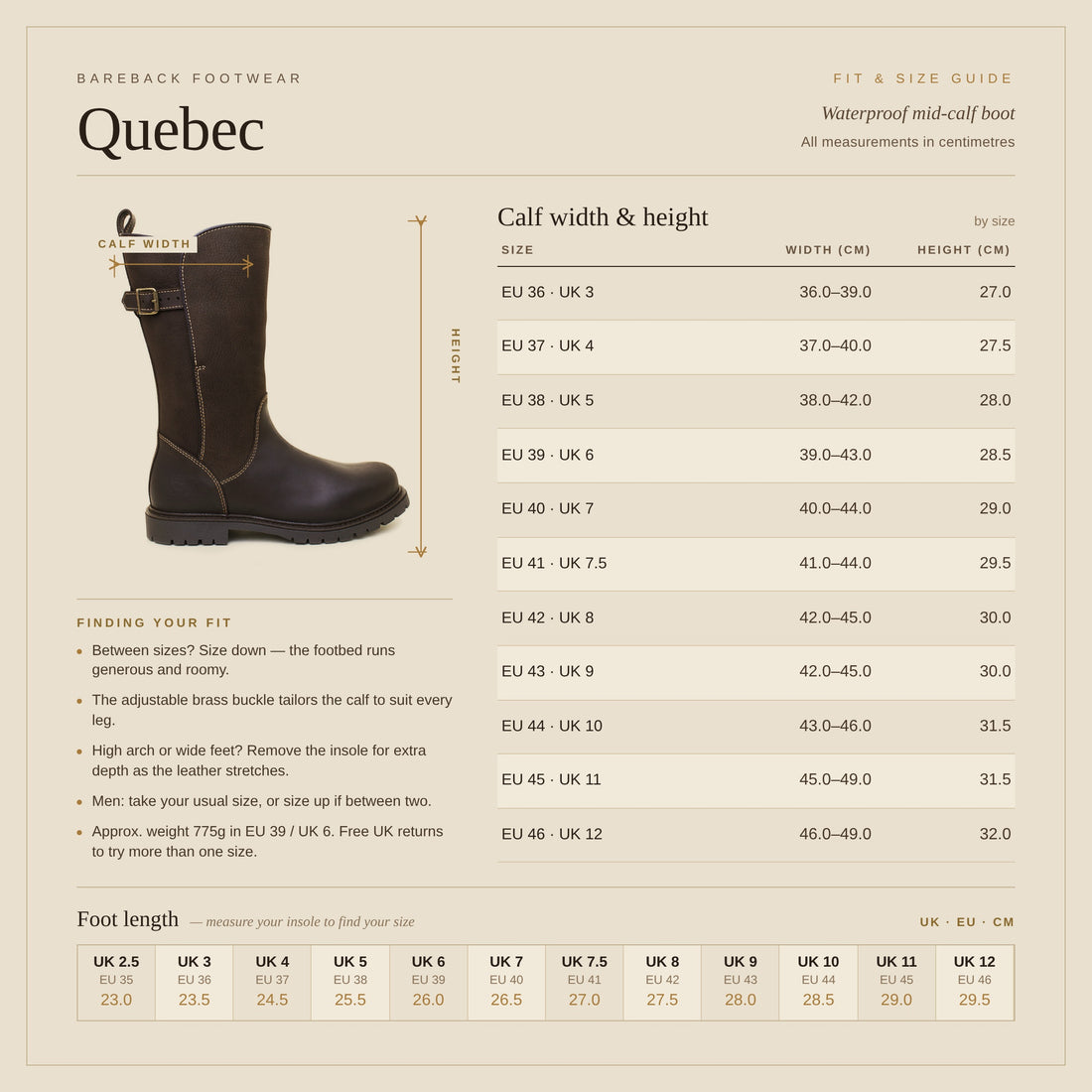 Quebec Waterproof Boots in brown leather worn outdoors