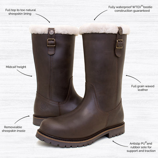 Womens Comfortable Waterproof Boots Alaska Boots Free Returns