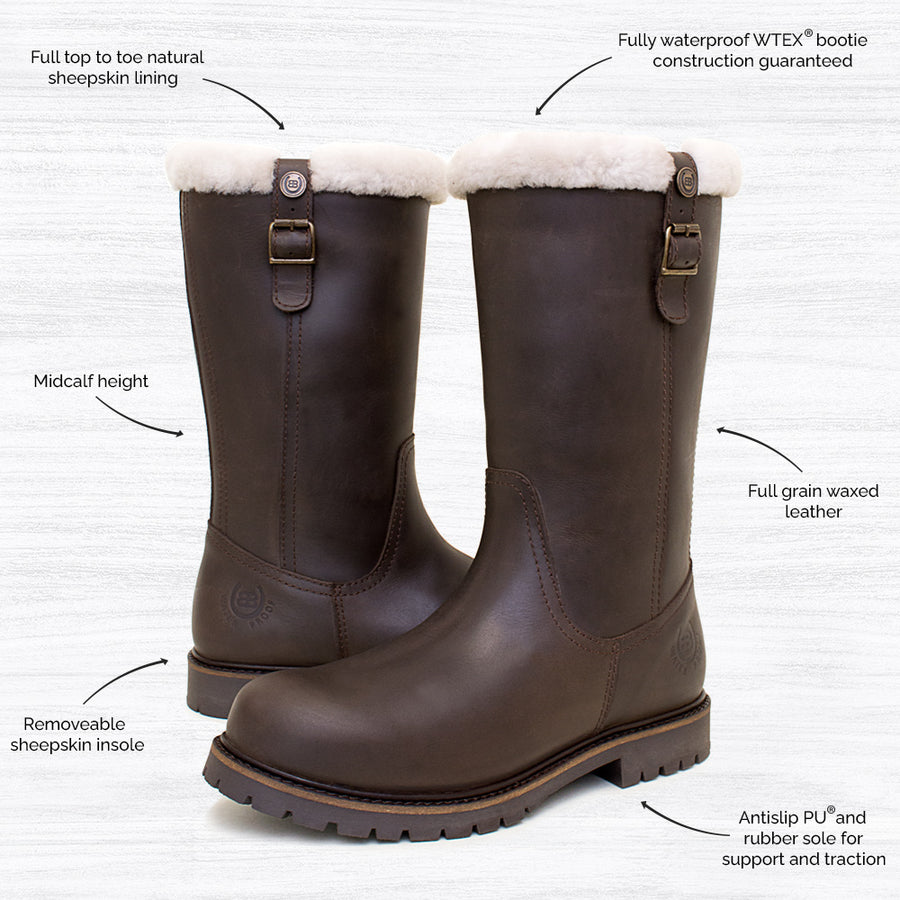 Womens Comfortable Waterproof Boots Alaska Boots Free Returns