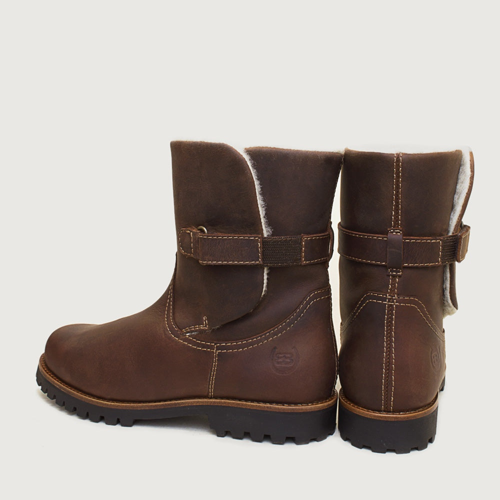 Highland Ankle Boots - Chestnut front and rear view