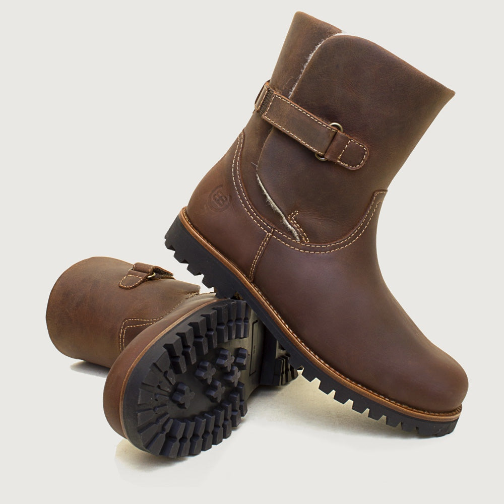 Highland Ankle Boots - Chestnut outsole view