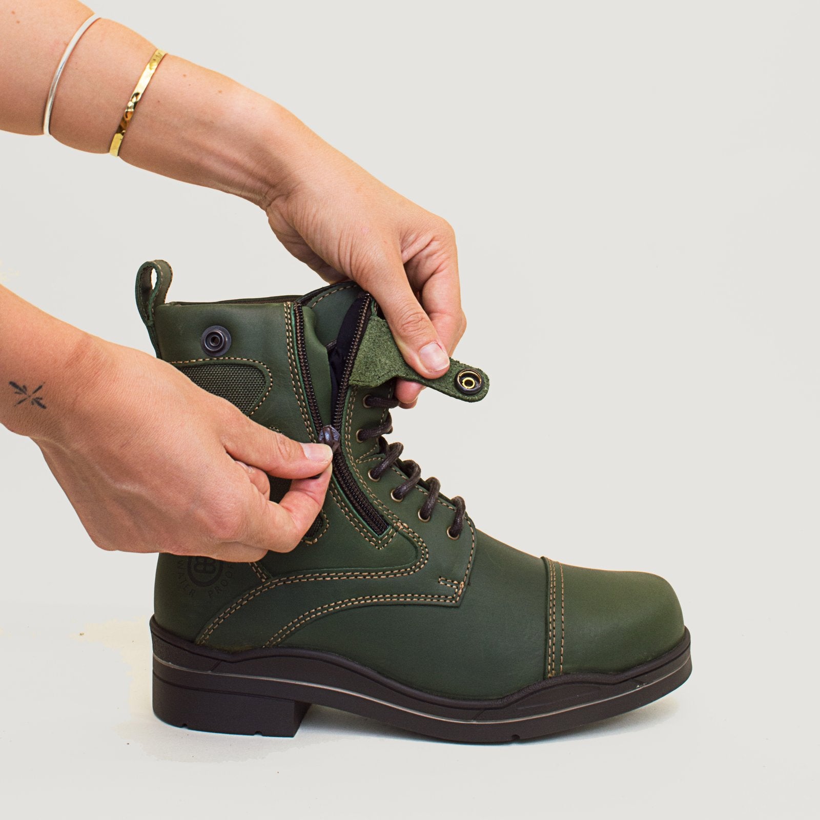 Kentucky Storm Waterproof Jodhpur Boots - Forest | Bareback